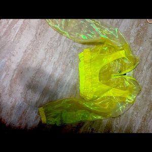 Dope dolls kill cropped sheer see through jacket